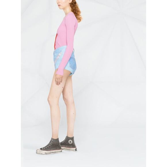 NWT Isabel Marant Short Neida Blue Embroidered Micro FR 42 US 10 Festival Summer - Picture 3 of 14